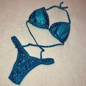 Custom bikini/suit for figure competition sz Sm C
